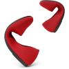DREAM PAIRS Wide Ballet Flats Shoes for Women, Width Foldable Knit Women’s Flats with Arch Support, Comfortable Shoes for Women Dressy Casual Work Office(Red)