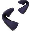 DREAM PAIRS Wide Ballet Flats Shoes for Women, Width Foldable Knit Women’s Flats with Arch Support, Comfortable Shoes for Women Dressy Casual Work Office(Navy)