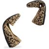 DREAM PAIRS Wide Ballet Flats Shoes for Women, Width Foldable Knit Women’s Flats with Arch Support, Comfortable Shoes for Women Dressy Casual Work Office(Leopard)