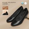 DREAM PAIRS Women’s Chunky Closed Toe Dress Low Block Heels Comfortable Slip On Work Pumps Wedding Casual Shoes(Black)