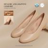 DREAM PAIRS Women’s Chunky Closed Toe Dress Low Block Heels Comfortable Slip On Work Pumps Wedding Casual Shoes(Nude)