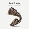 DREAM PAIRS Women’s Knit Ballet Dressy Flats Comfortable Washable Flexible Breathable Casual Classic Work Office Walk Pointed Toe Flats(Leopard)