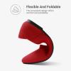 DREAM PAIRS Women’s Knit Ballet Flats Pointed Toe Comfortable Dressy Flats for Work Office Shoes Mary Jane Flats(Red)
