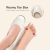 DREAM PAIRS Women’s Pumps Low Chunky Block Closed Toe Shoes Work Comfortable Heels Round Toe Dress(White)