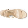 DREAM PAIRS Womens Open Toe Espadrilles Dressy Platform Sandals Buckle Ankle Strap Stylish Wedges Summer Dressy Sandals(Nude-pu)