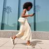 DREAM PAIRS Women’s Platform Sandals Wedge Chunky Heel Slip-on Comfort Slides with Arch Support Cork Footbed Adjustable Buckle Summer Slide Sandals(Beige)
