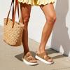 DREAM PAIRS Women’s Platform Sandals Wedge Chunky Heel Slip-on Comfort Slides with Arch Support Cork Footbed Adjustable Buckle Summer Slide Sandals(Brown)