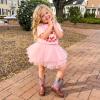 DREAM PAIRS Toddler Boys Girls Cowboy Cowgirl Boots Little Kids Western Square Toe Riding Mid Calf Boots(Brown/Multi)