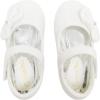 DREAM PAIRS Toddler Girls Dress Shoes Mary Jane Flats, Girls School Uniform Flats Bow Ballerina Shoes(Ivory Satin)