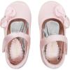 DREAM PAIRS Toddler Girls Dress Shoes Mary Jane Flats, Girls School Uniform Flats Bow Ballerina Shoes(Pink/Satin)
