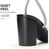 DREAM PAIRS Women’s Bow Knot Chunky Block Heels Square Toe Slingback with Ankle Buckle Fashion Sandals Comfortable Dress Summer Shoes For Wedding Party Bridal Prom(Black)