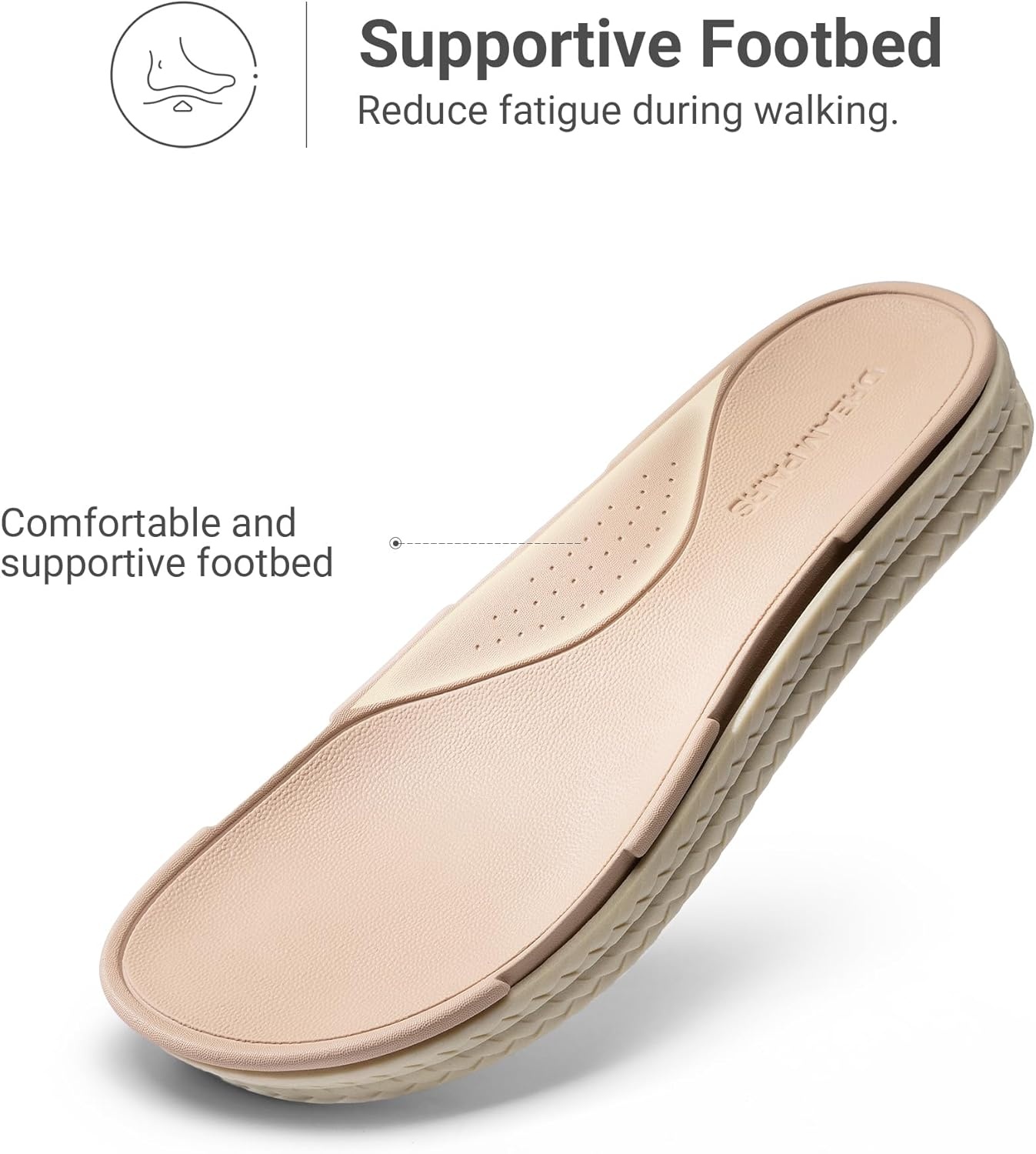 image:imageDREAM PAIRS Women Water Sandals Comfortable Flat Beach Platform Dressy Summer Walking ShoesAll White