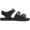 DREAM PAIRS Girls Sandals Open Toe Summer Shoes with Adjustable Strap Buckle Toddler/Little Kid(Black)