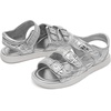 DREAM PAIRS Girls Sandals Open Toe Summer Shoes with Adjustable Strap Buckle Toddler/Little Kid(Sliver)