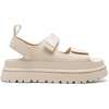 DREAM PAIRS Platform Sandals for Women Chunky Open Toe Dress Walking Comfortable Flat Sandals for Summer(Nude)