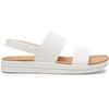 DREAM PAIRS Women Water Sandals Comfortable Flat Beach Platform Dressy Summer Walking Shoes(White)