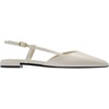 DREAM PAIRS Slingback Flats for Women, Pointed-Toe Elegant Women’s Ballet Flats with Buckle Strap, Classic Low Heel Dress Shoes for Casual Work Office Party(Beige)