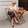DREAM PAIRS Slingback Flats for Women, Pointed-Toe Elegant Women’s Ballet Flats with Buckle Strap, Classic Low Heel Dress Shoes for Casual Work Office Party(Brown)
