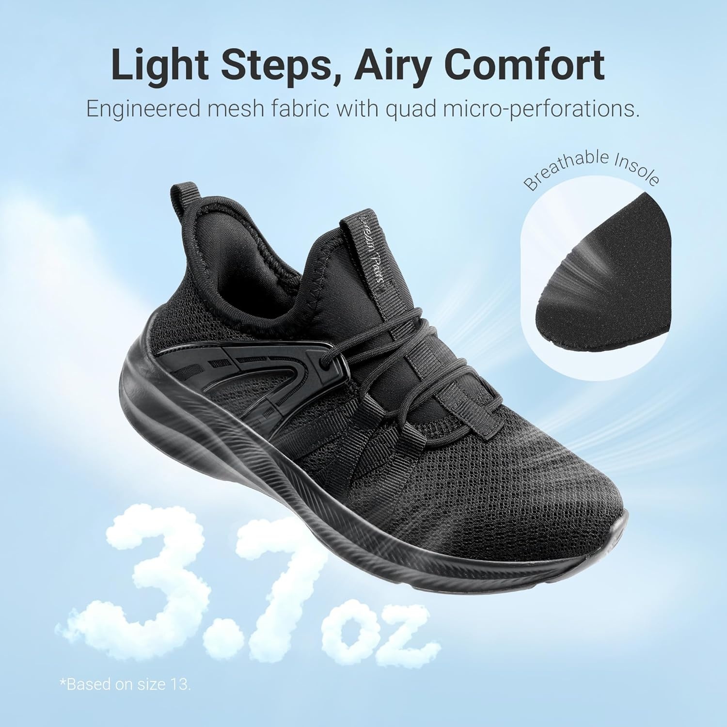 image:imageDREAM PAIRS Boys Girls Slip on Sneakers Kids Tennis Athletic Running Walking Breathable Lightweight School Gym ShoesAll Black