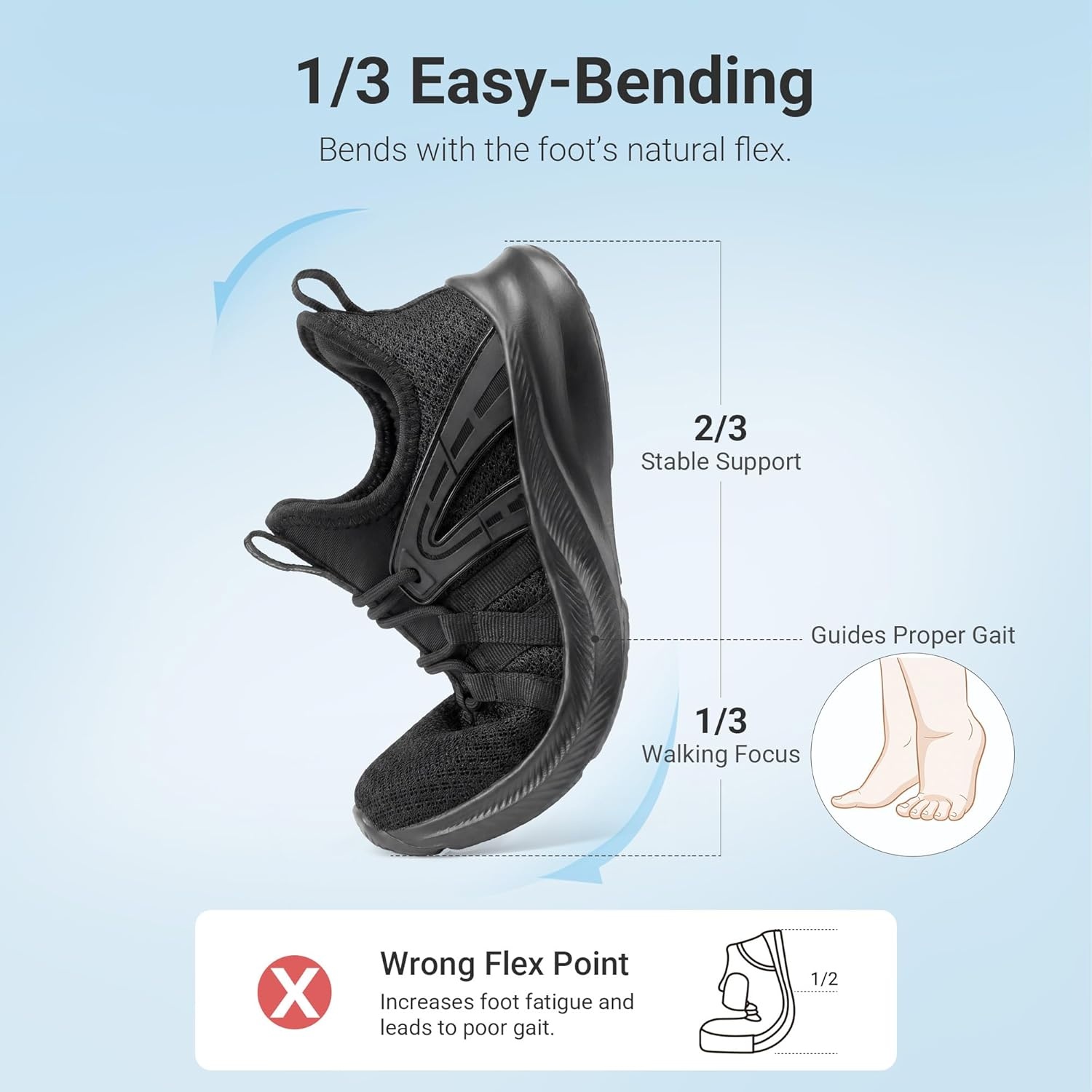 image:imageDREAM PAIRS Boys Girls Slip on Sneakers Kids Tennis Athletic Running Walking Breathable Lightweight School Gym ShoesAll Black