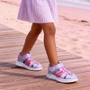 DREAM PAIRS Toddler Boys Girls Sport Sandals Cute Breathable Lightweight Outdoor Play Water Casual Closed Toe Hook and Loop for Toddlers/Little/Big Kids(Purple)