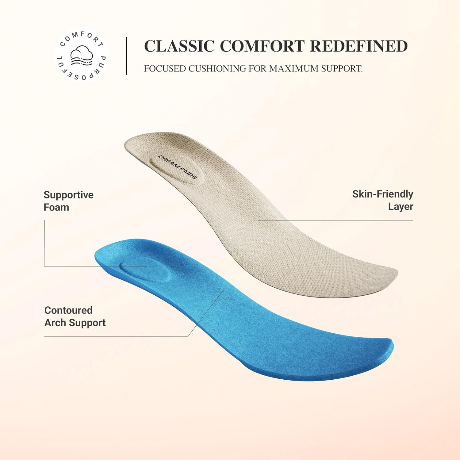 image:imageDREAM PAIRS Womens Mary Jane Ballet Flats Comfortable Knit Square Toe Dressy Shoes with Adjustable Buckle Breathable Foldable Arch Support for Work Office BusinessNavy