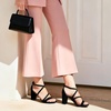 DREAM PAIRS Women’s Block Chunky Heels Sandals Open Toe Ankle Strappy Comfortable Dressy Sandals for Bridal Wedding Prom Party with Adjustable Cross Strap(Black/Suede)