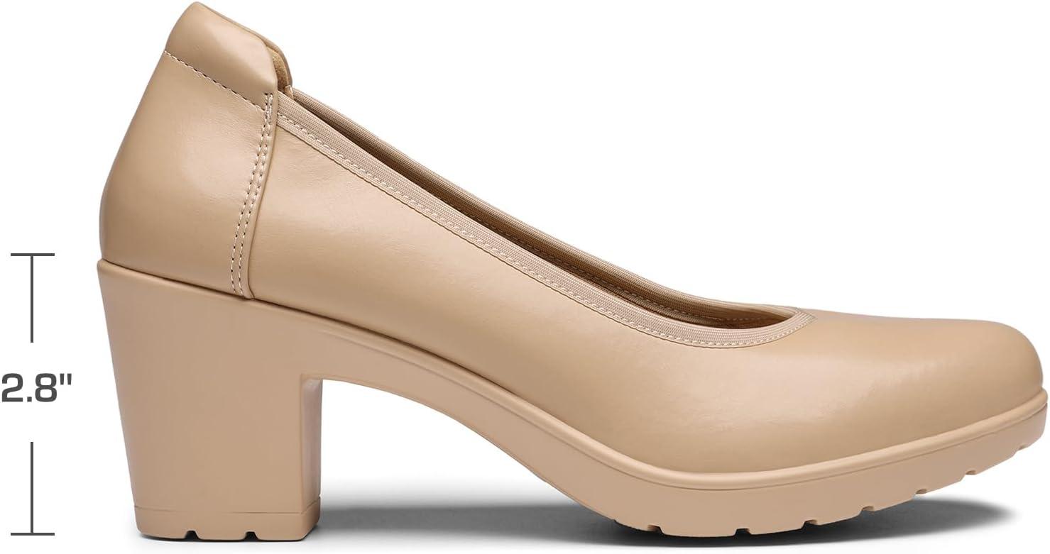 imageDREAM PAIRS Femmes Escarpins Chaussures Talon Haut Chaussures Classiques pour Dame Mariage BureauNu