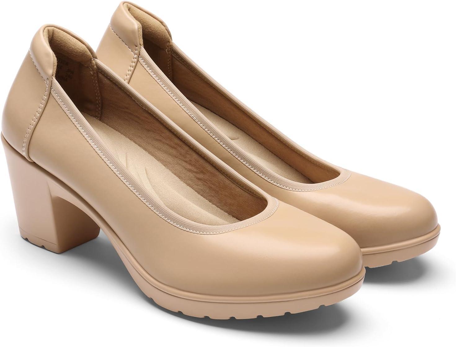 imageDREAM PAIRS Femmes Escarpins Chaussures Talon Haut Chaussures Classiques pour Dame Mariage BureauNu