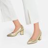 DREAM PAIRS Escarpins Femme Petit Talon Chaussures Femme Confort Chic Escarpin Classique pour Dame Mariage Bureau(Or Pu)