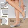 DREAM PAIRS Femme Revona Ballerines Femme élégantes Flats Chaussures(Argent Glitter)