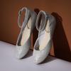 DREAM PAIRS Femme Revona Ballerines Femme élégantes Flats Chaussures(Argent Glitter)