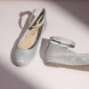 DREAM PAIRS Femme Revona Ballerines Femme élégantes Flats Chaussures(Argent Glitter)