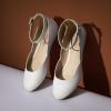 DREAM PAIRS Femme Revona Ballerines Femme élégantes Flats Chaussures(Blanc Pu)