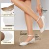 DREAM PAIRS Femme Revona Ballerines Femme élégantes Flats Chaussures(Blanc Pu)