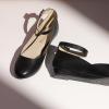 DREAM PAIRS Femme Revona Ballerines Femme élégantes Flats Chaussures(Noir Pu)