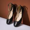 DREAM PAIRS Femme Revona Ballerines Femme élégantes Flats Chaussures(Noir Pu)