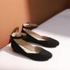 DREAM PAIRS Femme Revona Ballerines Femme élégantes Flats Chaussures(Suède Noir)