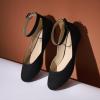 DREAM PAIRS Femme Revona Ballerines Femme élégantes Flats Chaussures(Suède Noir)