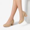 DREAM PAIRS Femmes Escarpins Chaussures à Talon Haut Chaussures Classiques pour Dame Mariage Bureau(Nude E)