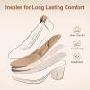 DREAM PAIRS Femmes Escarpins Chaussures à Talon Haut Chaussures Classiques pour Dame Mariage Bureau(Nude E)
