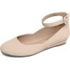 DREAM PAIRS Femme Revona Ballerines Femme élégantes Flats Chaussures(Nu Nubuck)