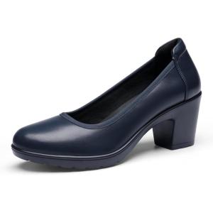DREAM PAIRS Femmes Escarpins Chaussures à Talon Haut Chaussures Classiques pour Dame Mariage Bureau(Bleu Marine E)
