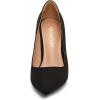 Dream Pairs Escarpins à Bout fermé à Talons Hauts pour Femme Bout Pointu(Noir Daim)