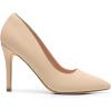 Dream Pairs Escarpins à Bout fermé à Talons Hauts pour Femme Bout Pointu(Nue Nubuck)