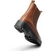 DREAM PAIRS Bottes Femme Chelsea Confortables à Talon Bas Chaussures à Enfiler Style Classique Bottines à Cheville pour Automne Hiver(Marron Pu)