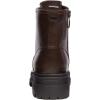 DREAM PAIRS Bottes pour Femmes Confortable Bottines Durable et Pratique Botte à Lacets Simple Strong-5(Brun)