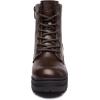 DREAM PAIRS Bottes pour Femmes Confortable Bottines Durable et Pratique Botte à Lacets Simple Strong-5(Brun)