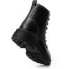 DREAM PAIRS Bottes pour Femmes Confortable Bottines Durable et Pratique Botte à Lacets Simple Strong-5(Noir)