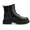 DREAM PAIRS Bottes pour Femmes Confortable Bottines Durable et Pratique Botte à Lacets Simple Strong-5(Noir)